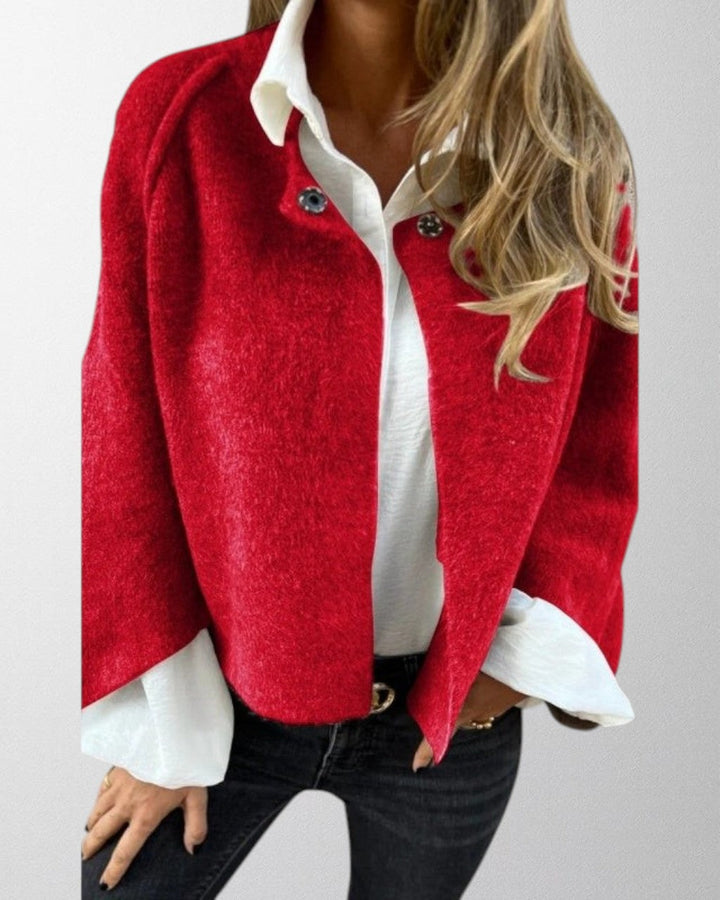 Olivia - Kort jakke med elegante, udvidede ærmer
