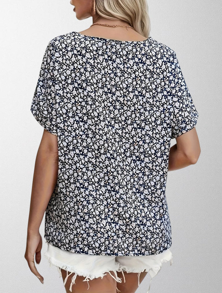 Olivia - Blomster Button-Up Skjorte