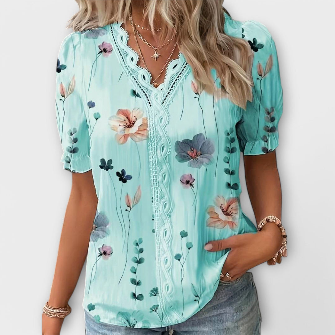 Emily - Trendy V-hals T-shirt