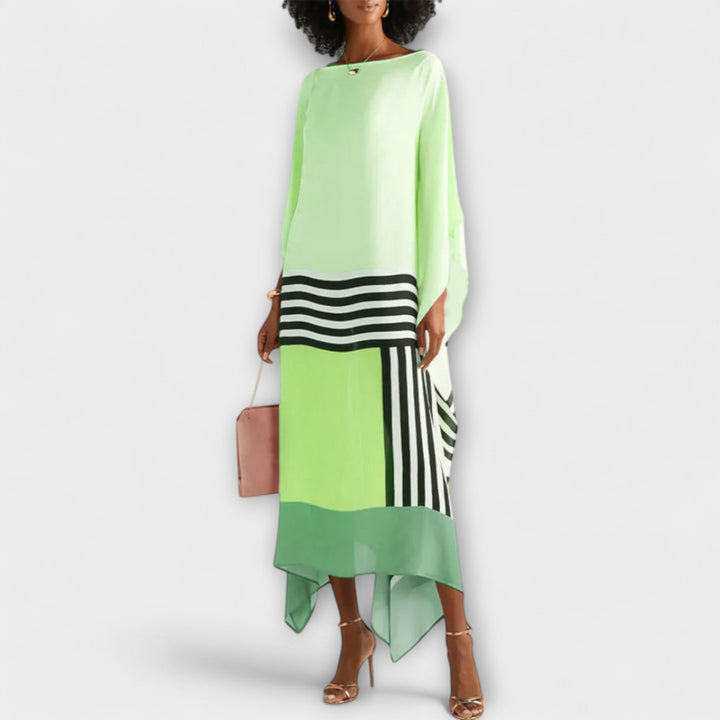 Anke - Geometrisk kaftan med løst snit