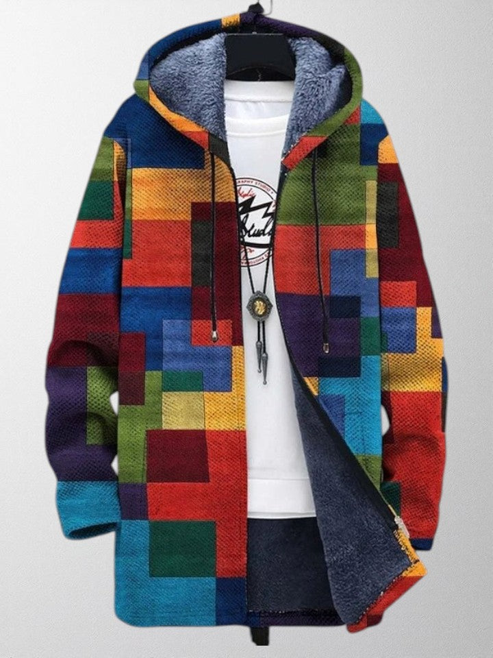 Olivia – Kunstnerisk Udsagn Cardigan med Unikt Print