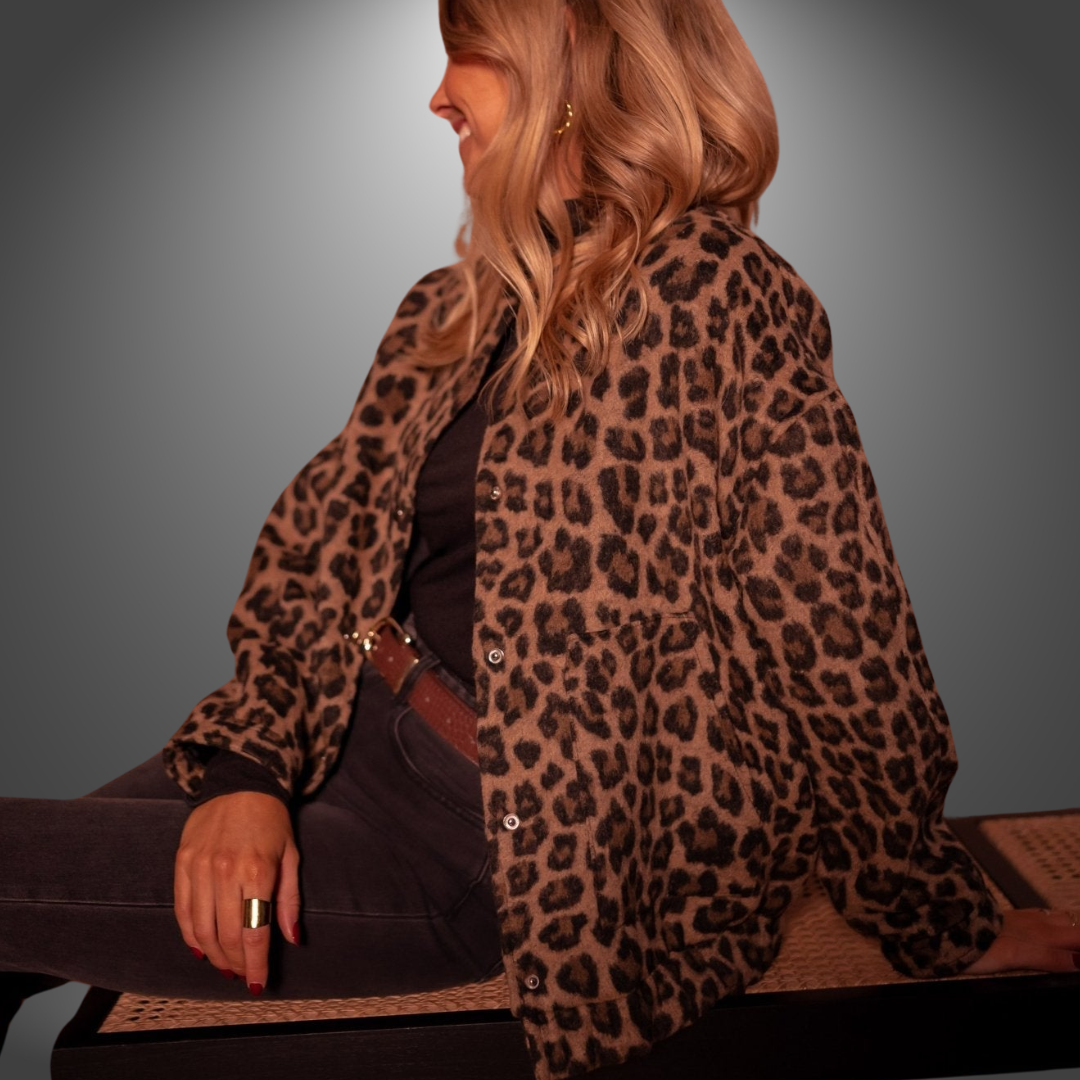 Alice | Håndlavet jakke med leopardprint