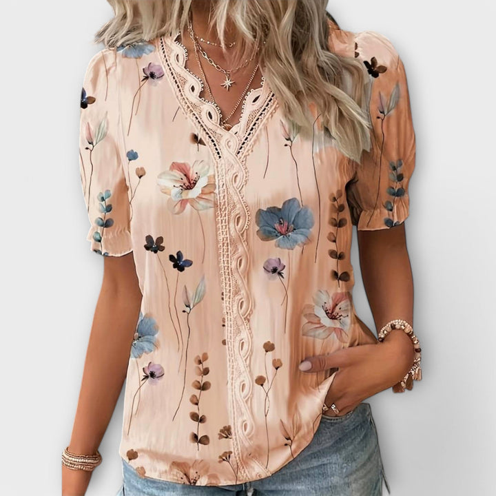 Emily - Trendy V-hals T-shirt