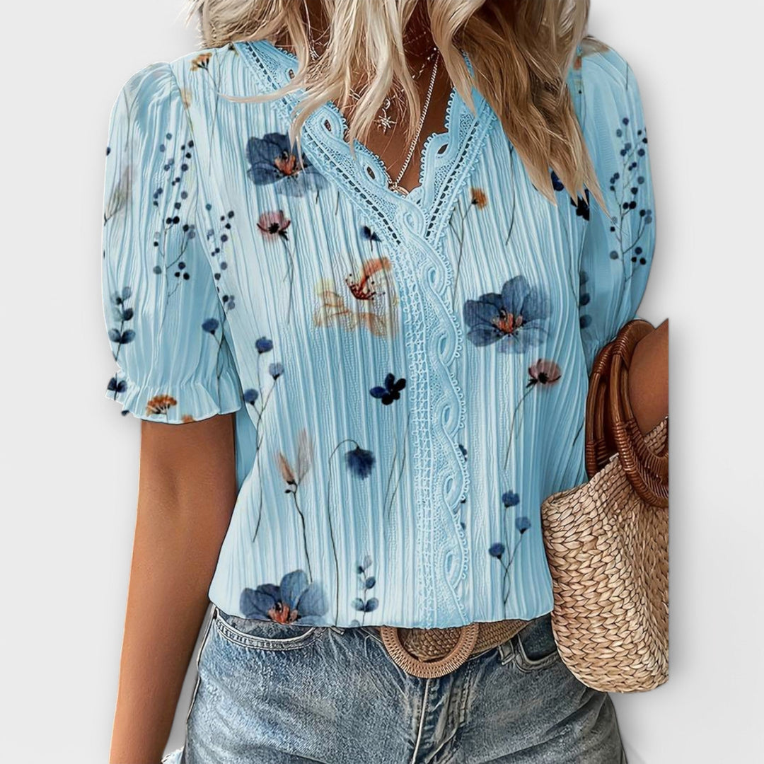 Emily - Trendy V-hals T-shirt