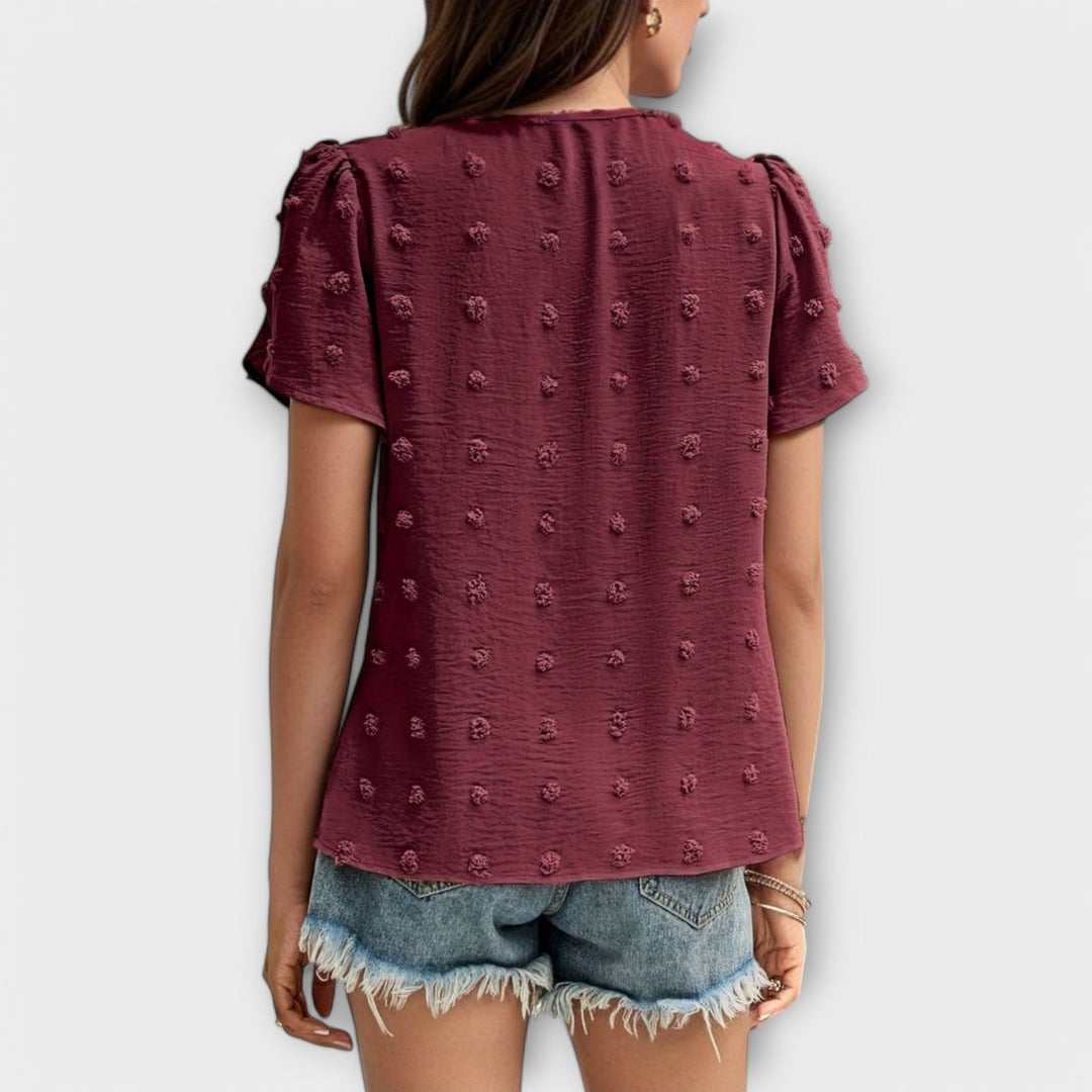 Charlotte – Den Perfekte Polka Bluse
