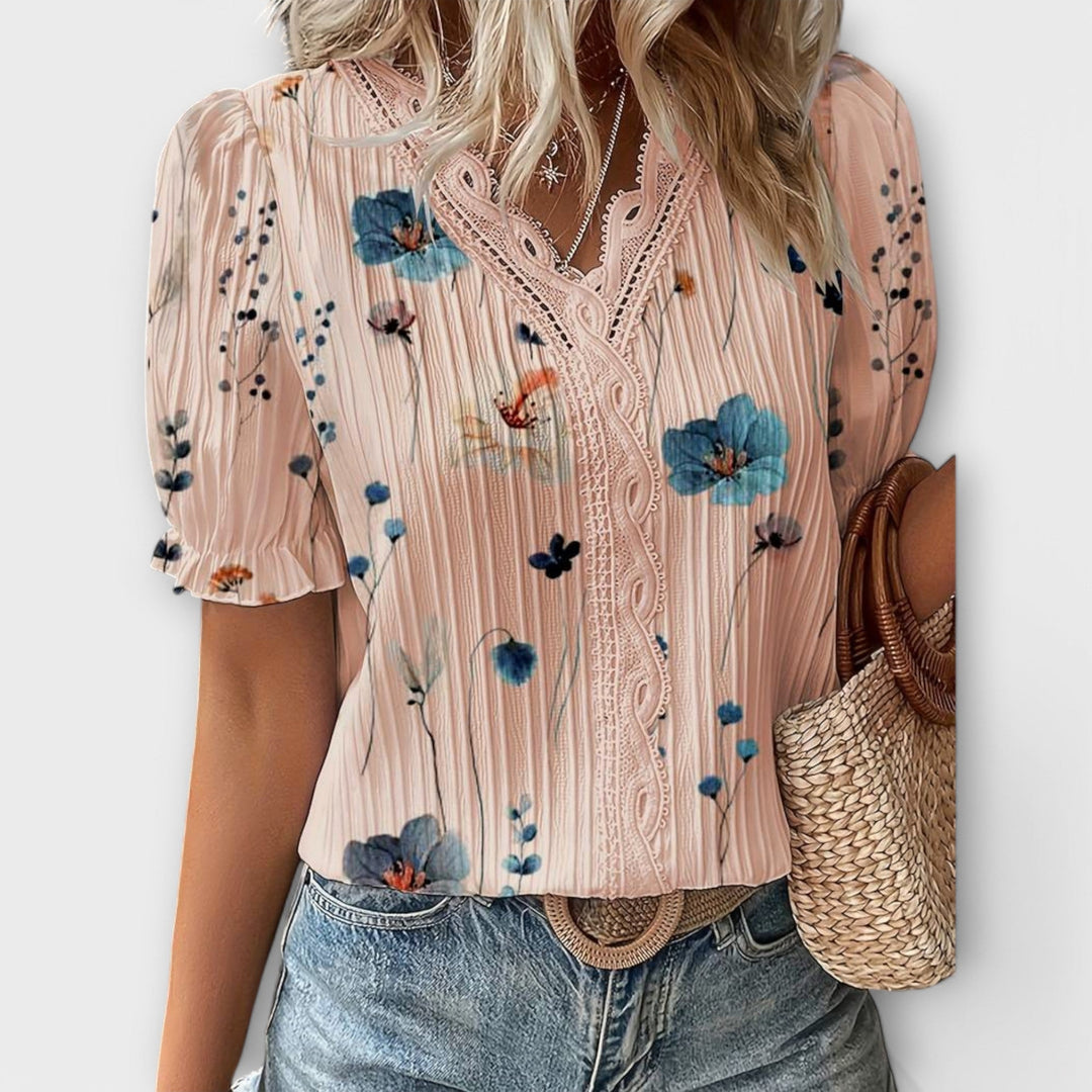 Emily - Trendy V-hals T-shirt
