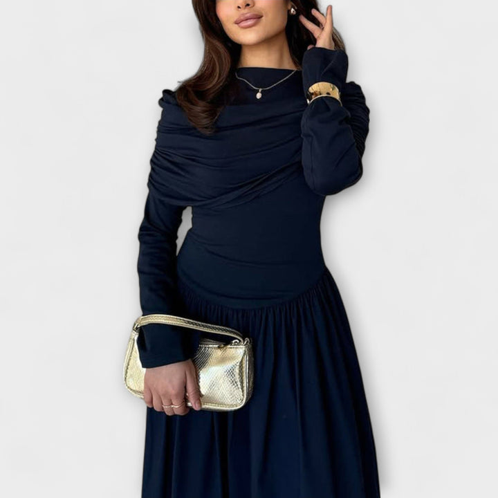 Joanna - Casual plisseret kjole