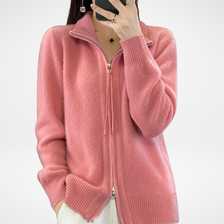 Lisa | Cashmere Lynlås Vest