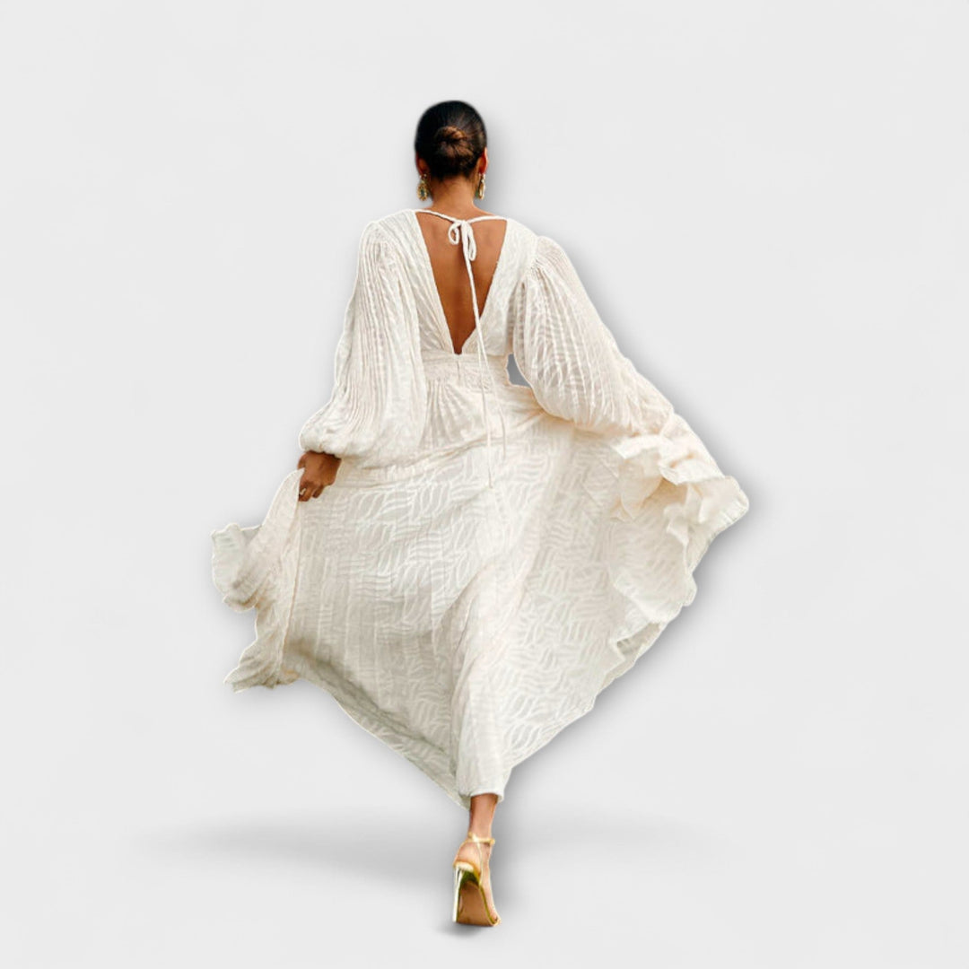 Larissa - Maxi Kjole Creme d'Allegory