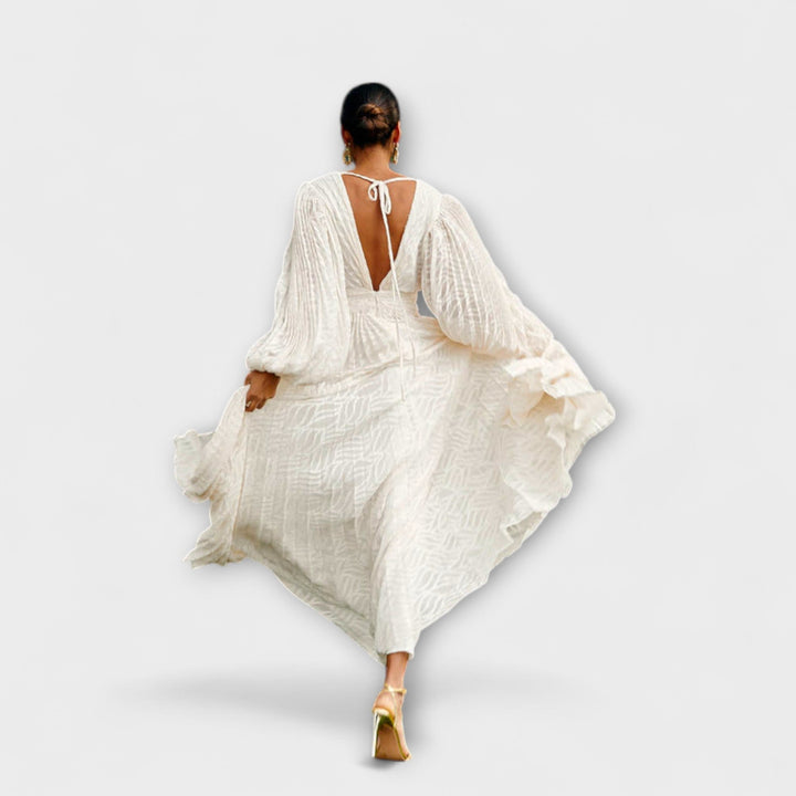 Larissa - Maxi Kjole Creme d'Allegory