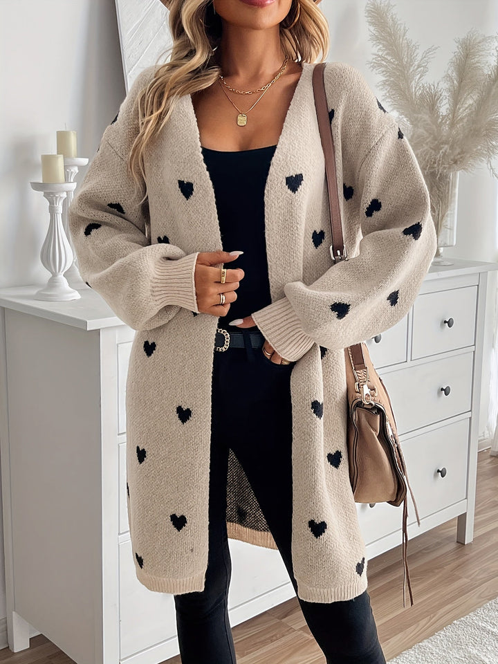 Angela | Hjerte Mønster Cardigan