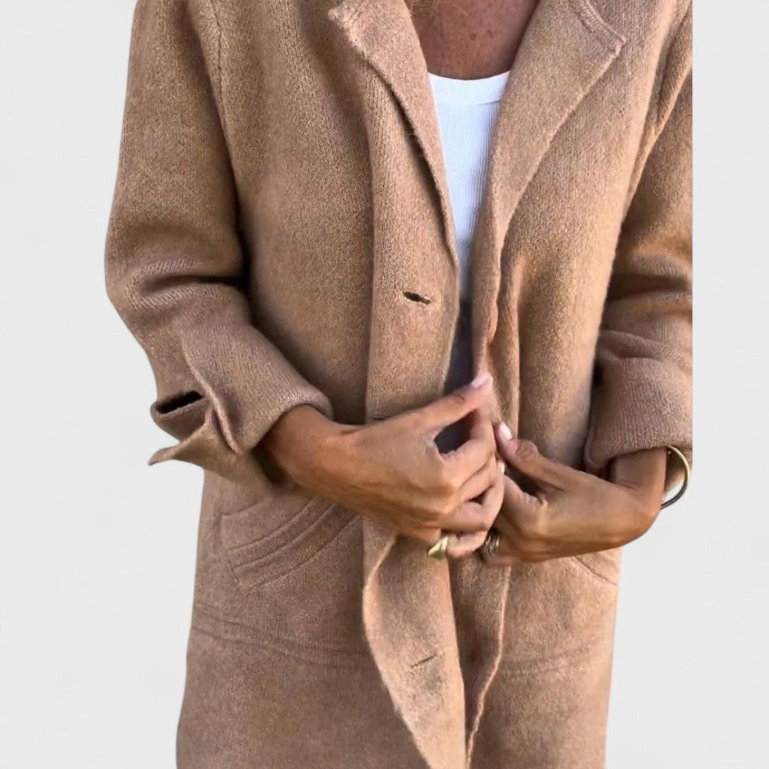 Olivia – Casual Lang Frakke med Krave