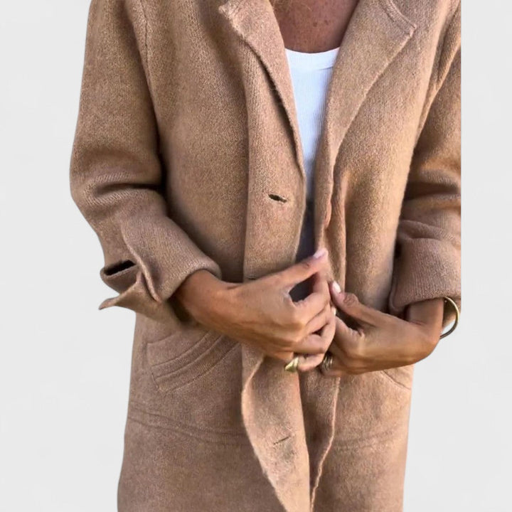 Olivia – Casual Lang Frakke med Krave
