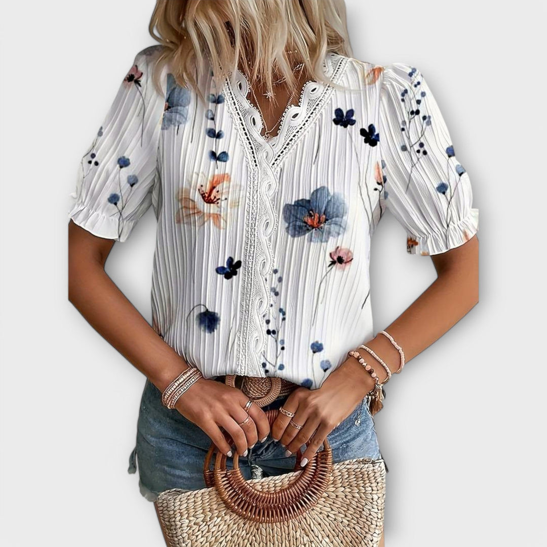 Emily - Trendy V-hals T-shirt