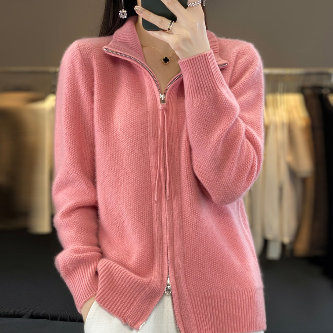 Lisa | Cashmere Lynlås Vest