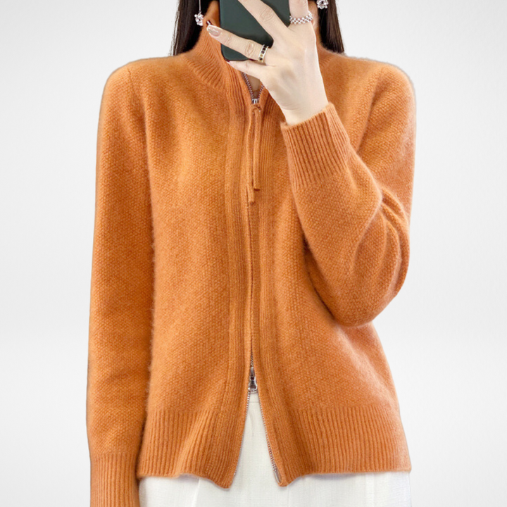 Lisa | Cashmere Lynlås Vest