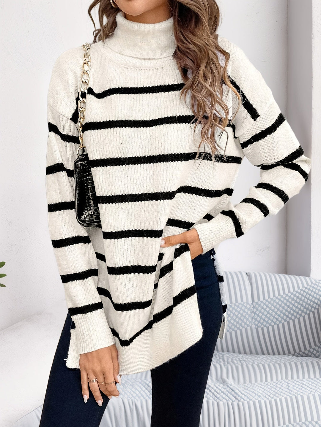 Maura | Stribet Sweatshirt