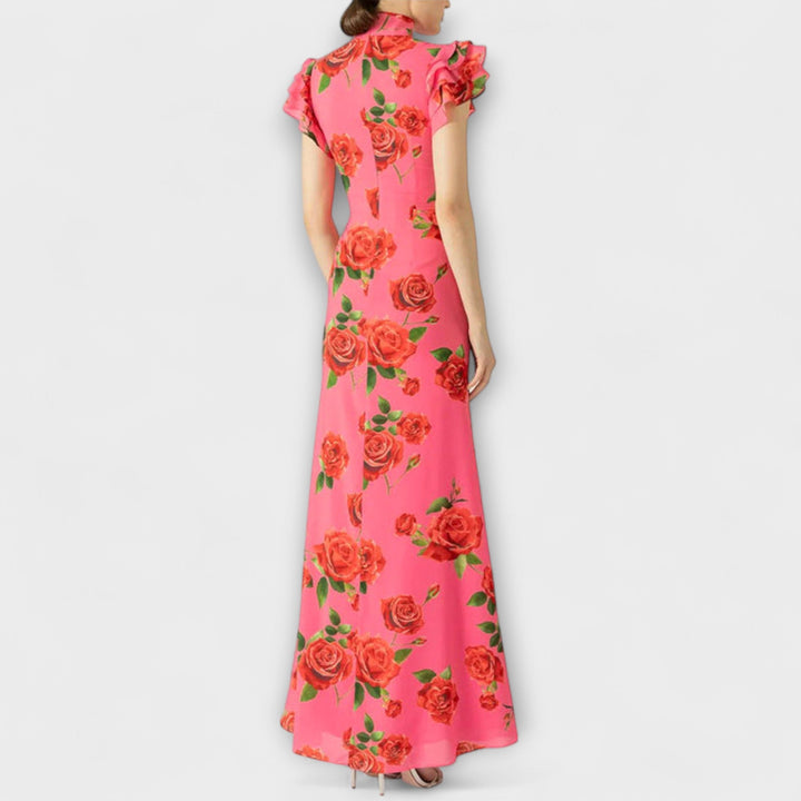 Alina - Maxi kjole med blomsterdesign