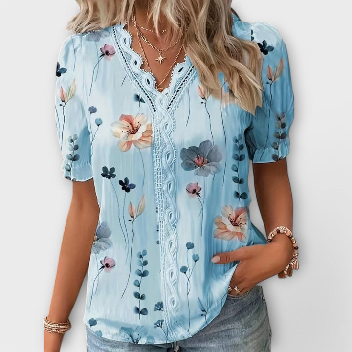 Emily - Trendy V-hals T-shirt