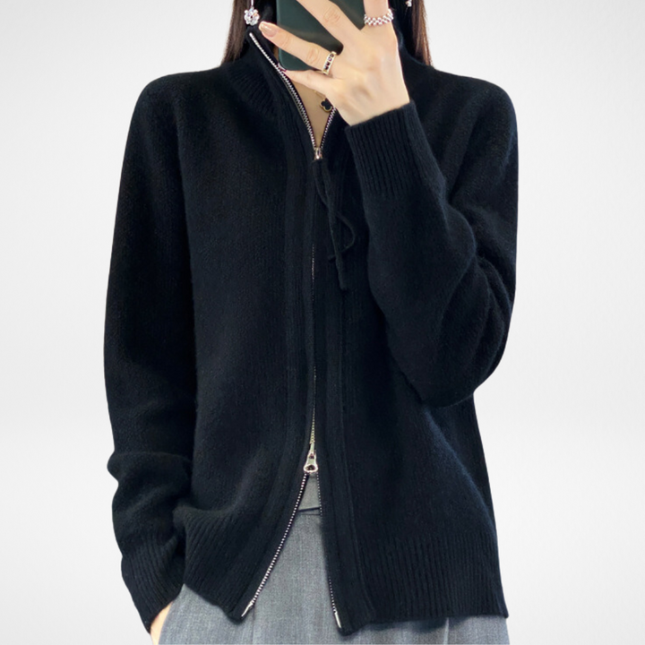 Lisa | Cashmere Lynlås Vest