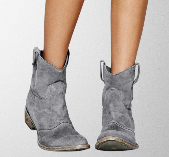 Olivia – Suede ankelstøvler
