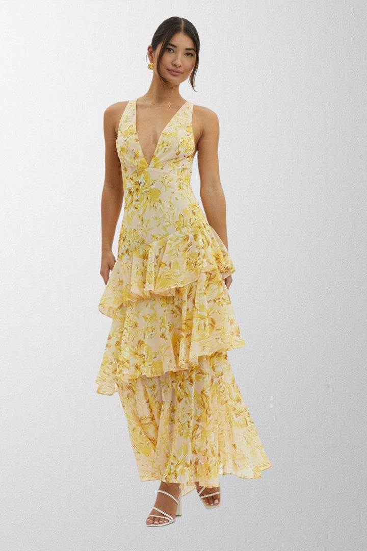 Olivia - Bloom Shift Midi Kjole