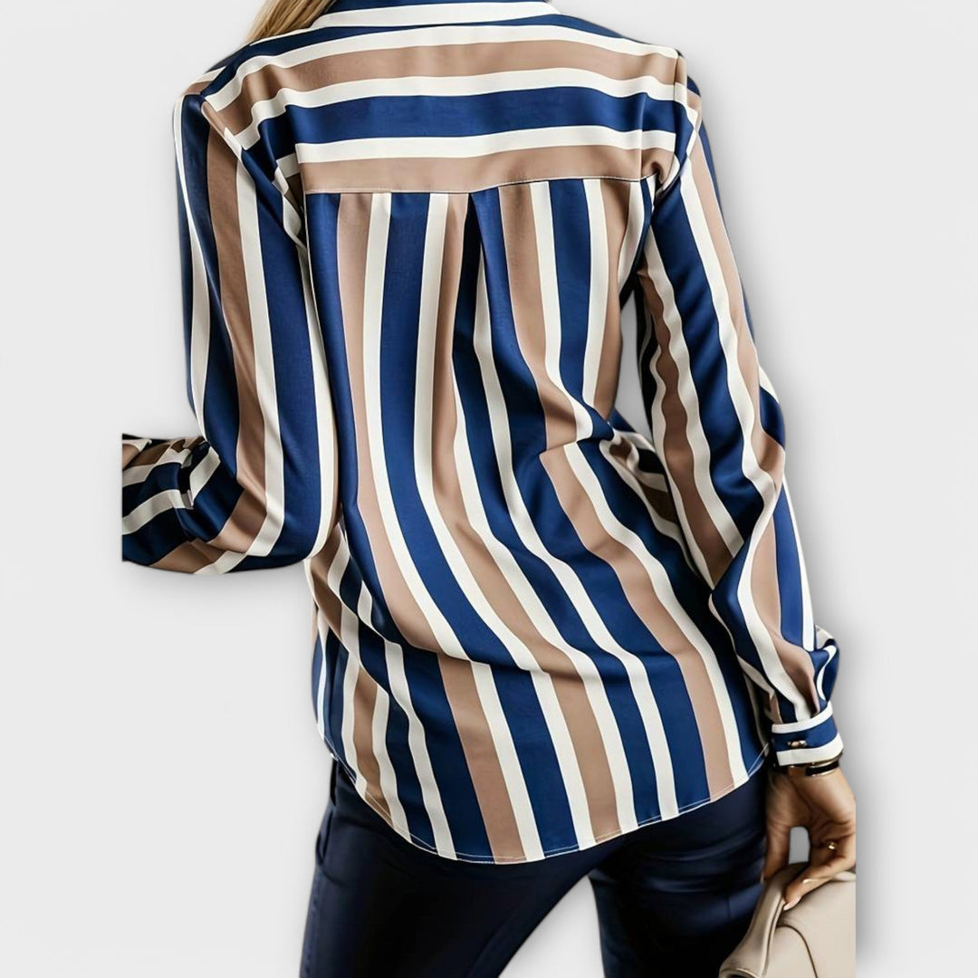 Emily – Casual og Afslappet Stribet T-shirt