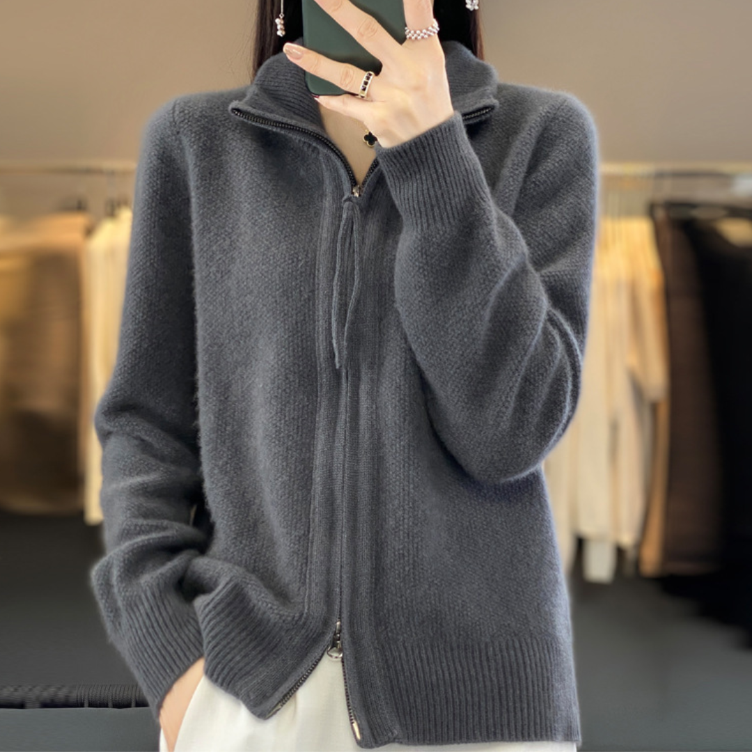Lisa | Cashmere Lynlås Vest