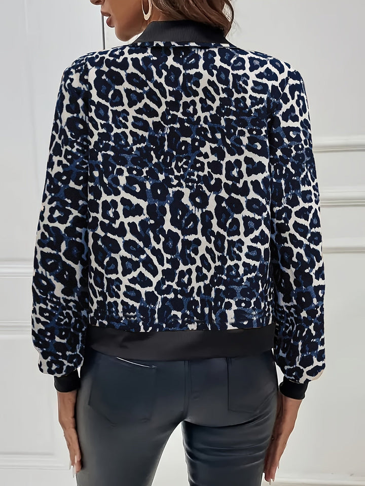 Isabella™ Leopardprint Lynlåsjakke