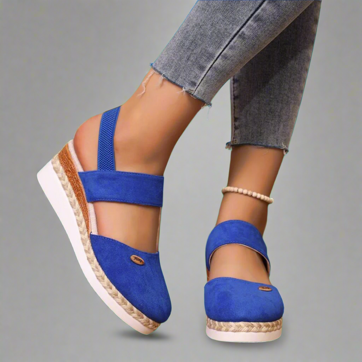 Gitta | Plus-Size Wedge Sandaler til Kvinder – Komfortable og Fleksible