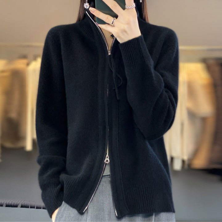 Lisa | Cashmere Lynlås Vest