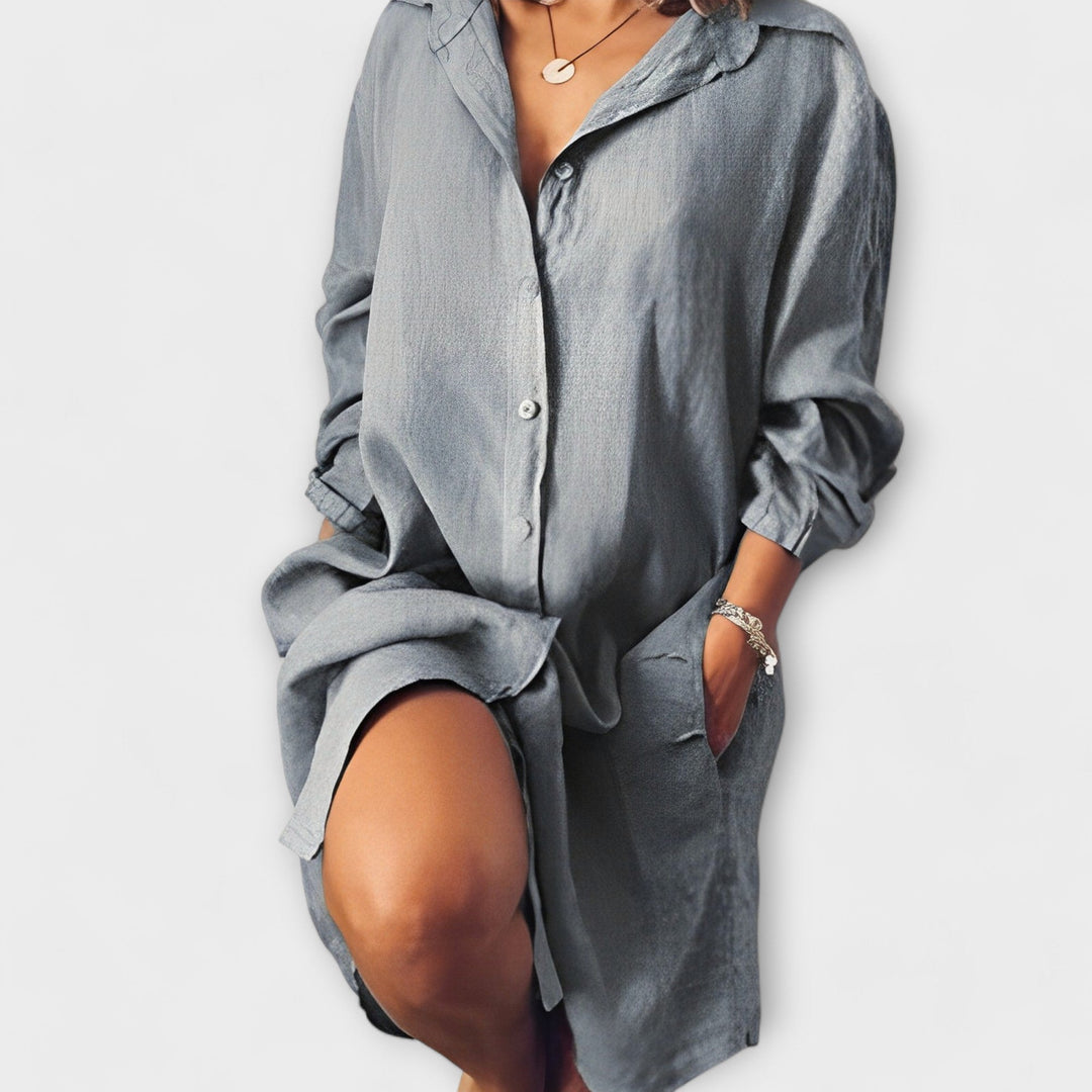 Lorivelle – Casual Linned Bluse til Daglig Brug