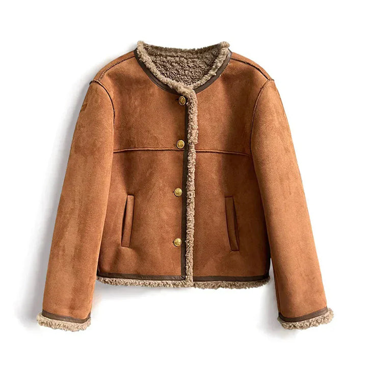 Isabella Shearling Knapjakke