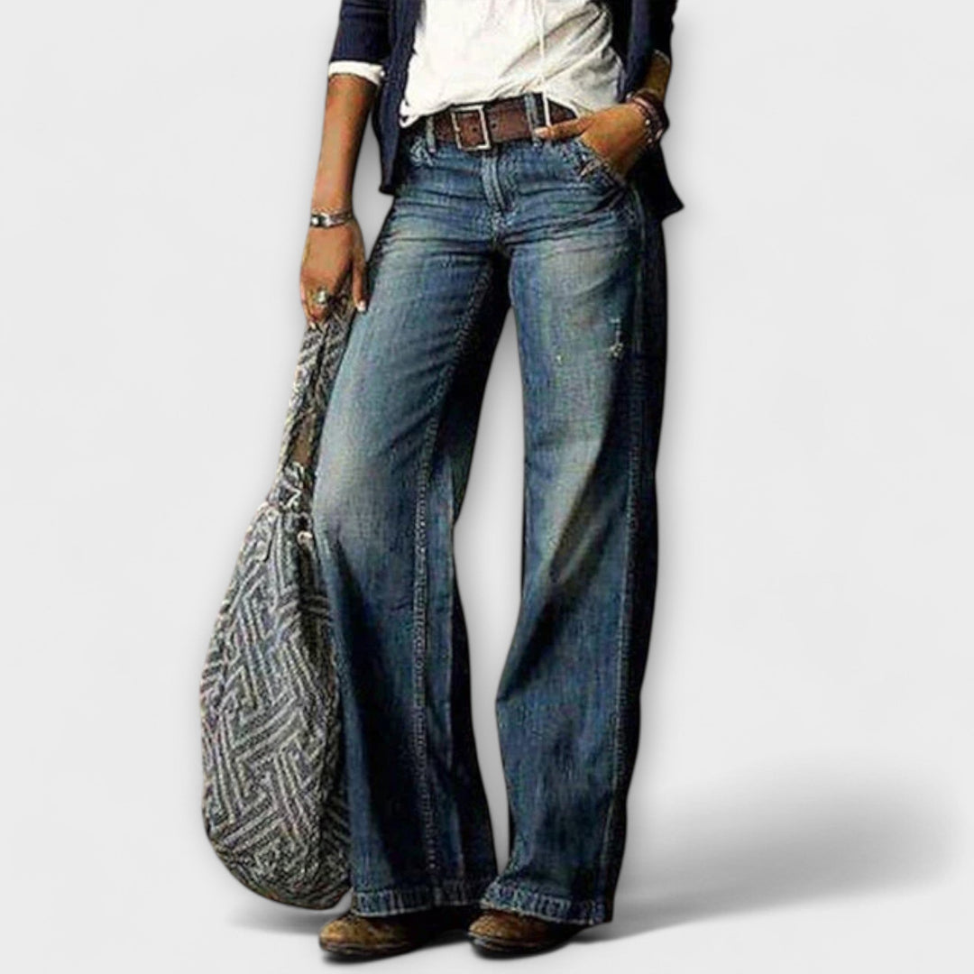 Cess - Denim bukser med brede ben