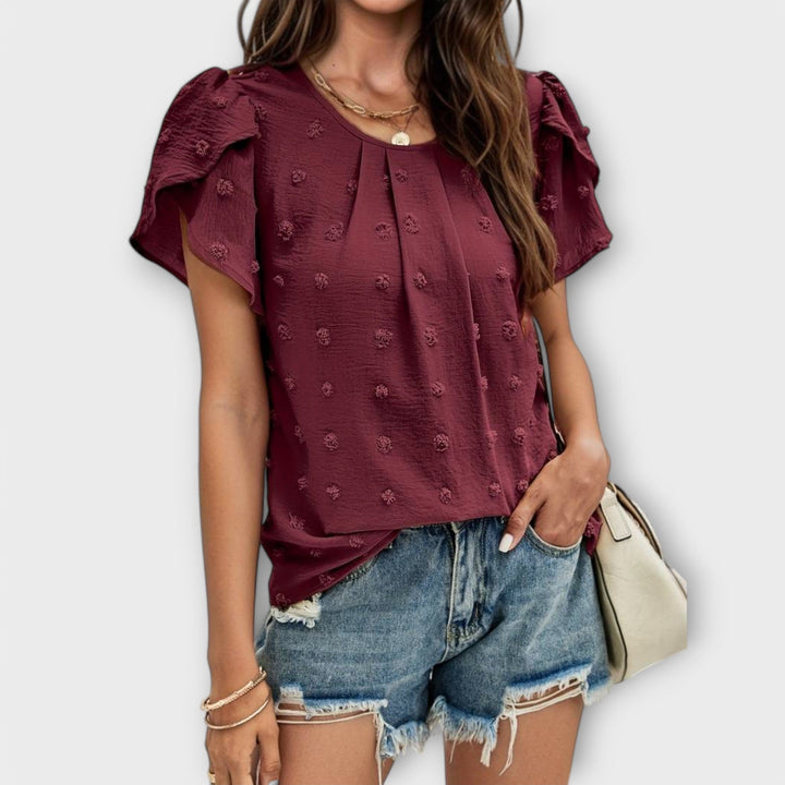 Charlotte – Den Perfekte Polka Bluse