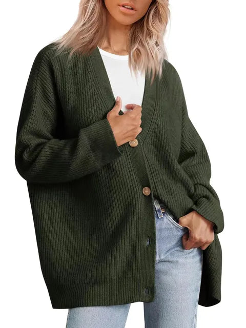 Federica | Elegant Cardigan med Knapper