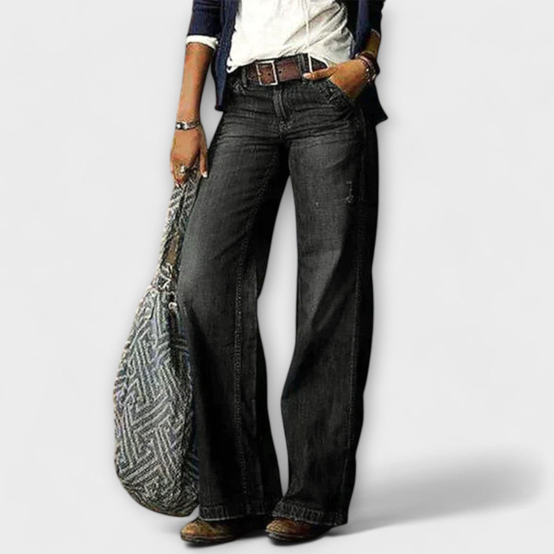 Cess - Denim bukser med brede ben