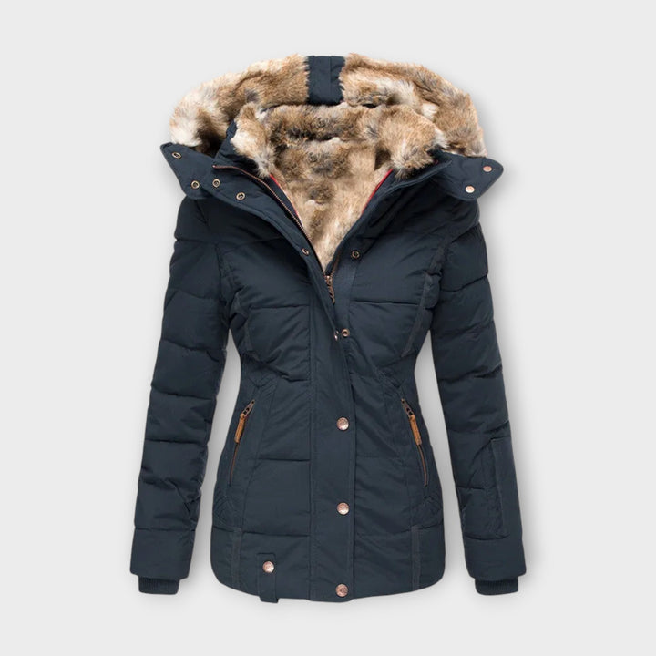 Emine – Hyggelig Jakke med Faux Fur-foring