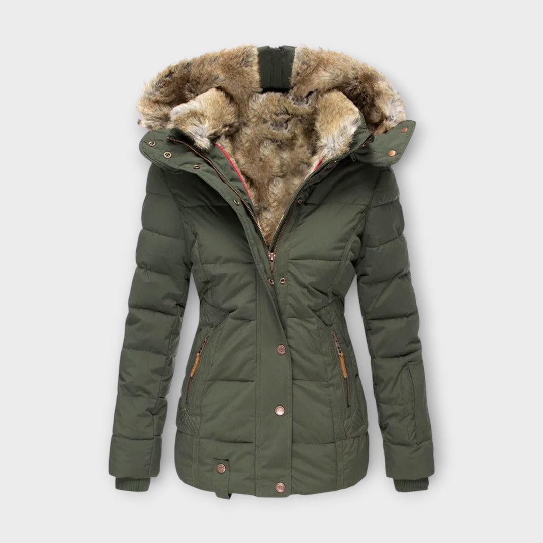 Emine – Hyggelig Jakke med Faux Fur-foring