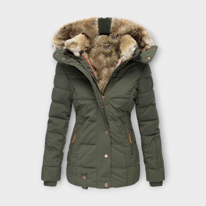Emine – Hyggelig Jakke med Faux Fur-foring