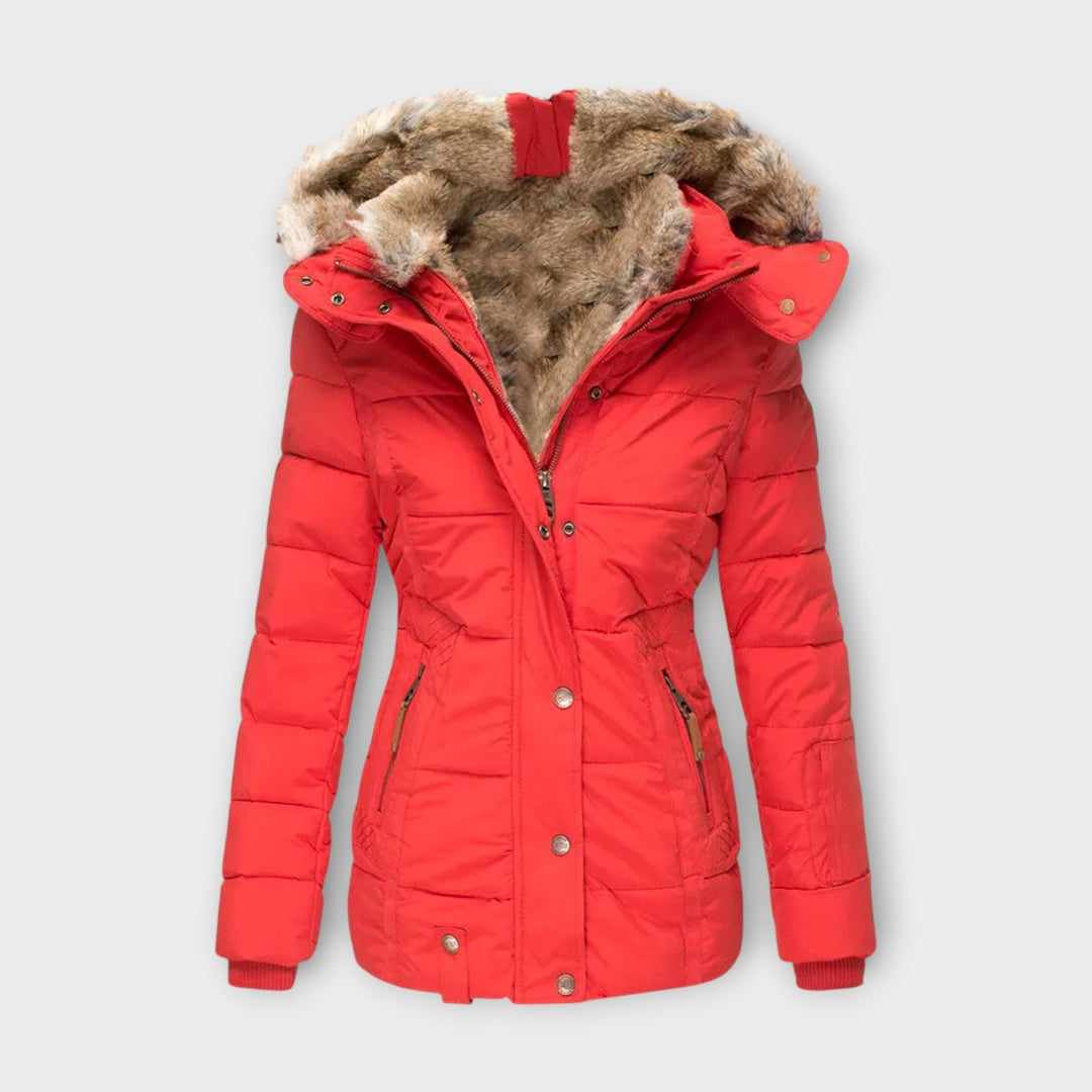 Emine – Hyggelig Jakke med Faux Fur-foring