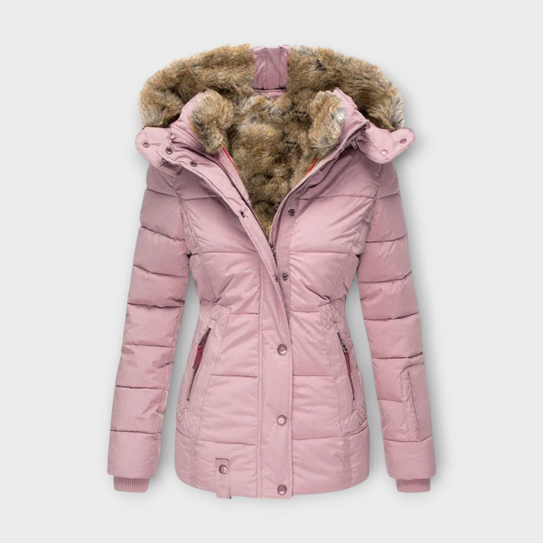 Emine – Hyggelig Jakke med Faux Fur-foring