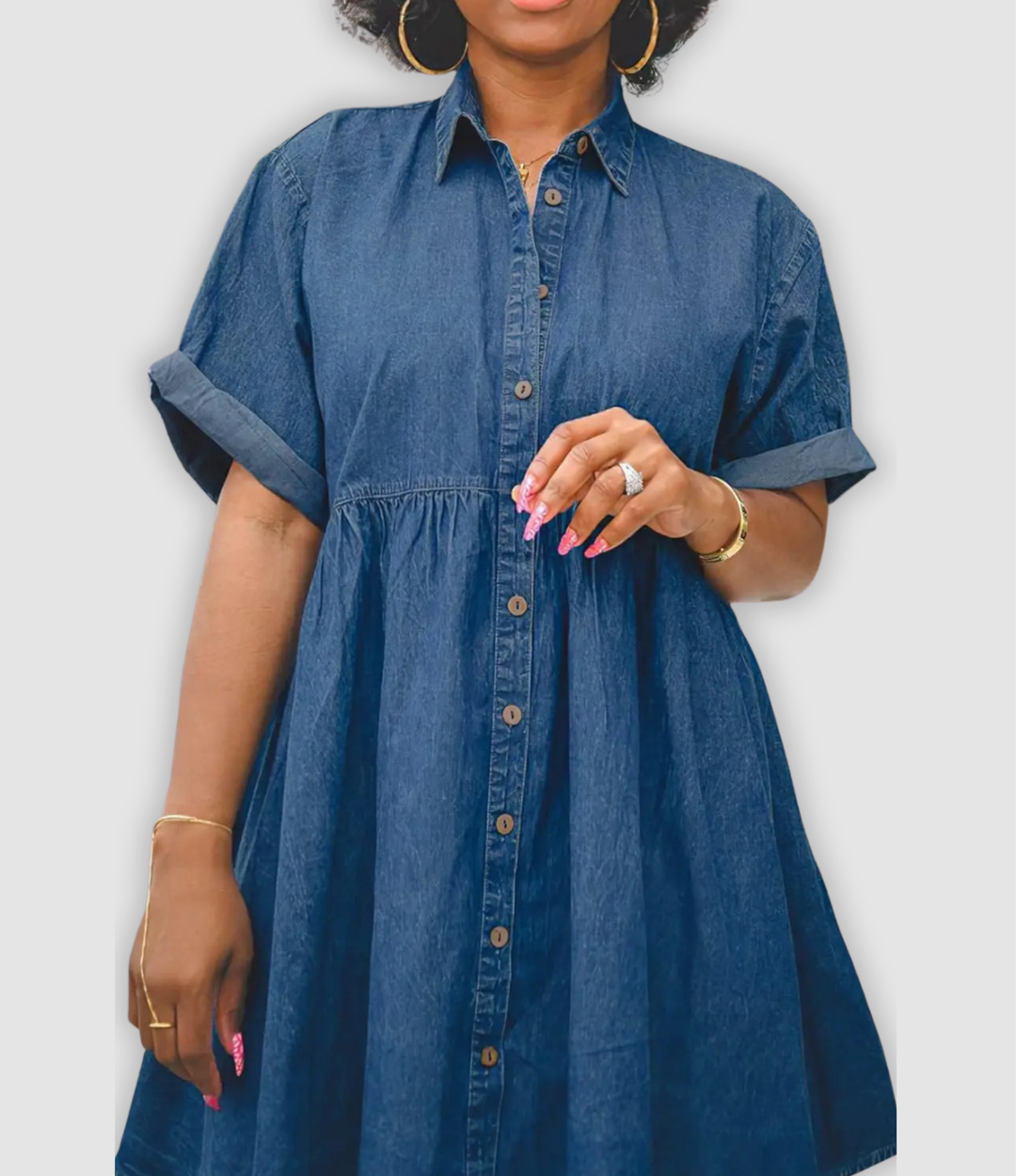 Grace - Elegant Jeanskjole