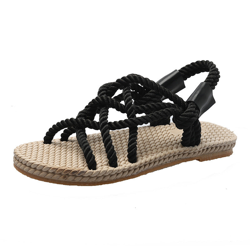 Isabella™ Flettede Reb Sandaler