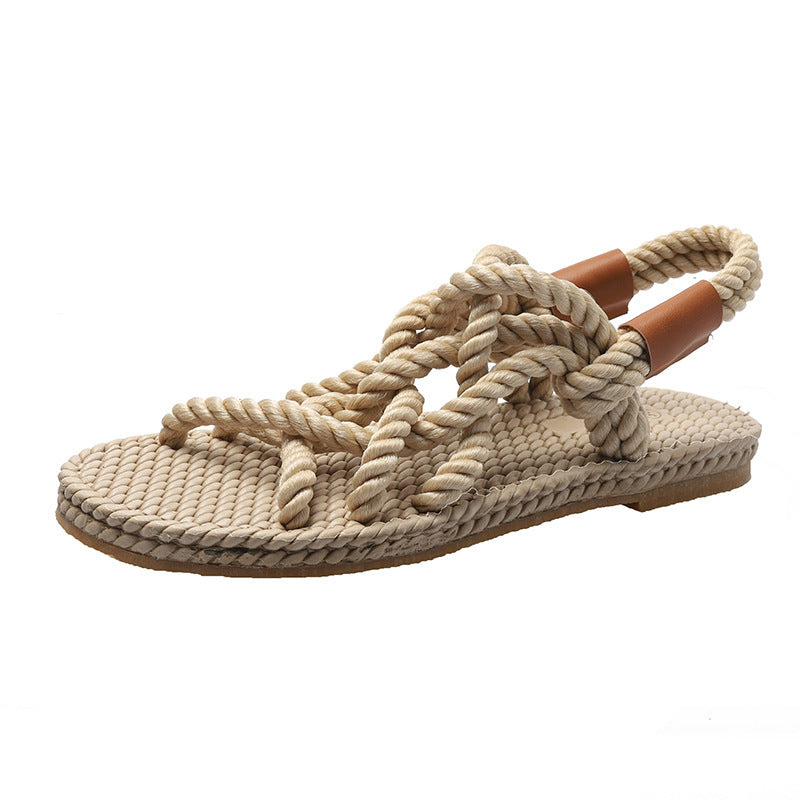 Isabella™ Flettede Reb Sandaler