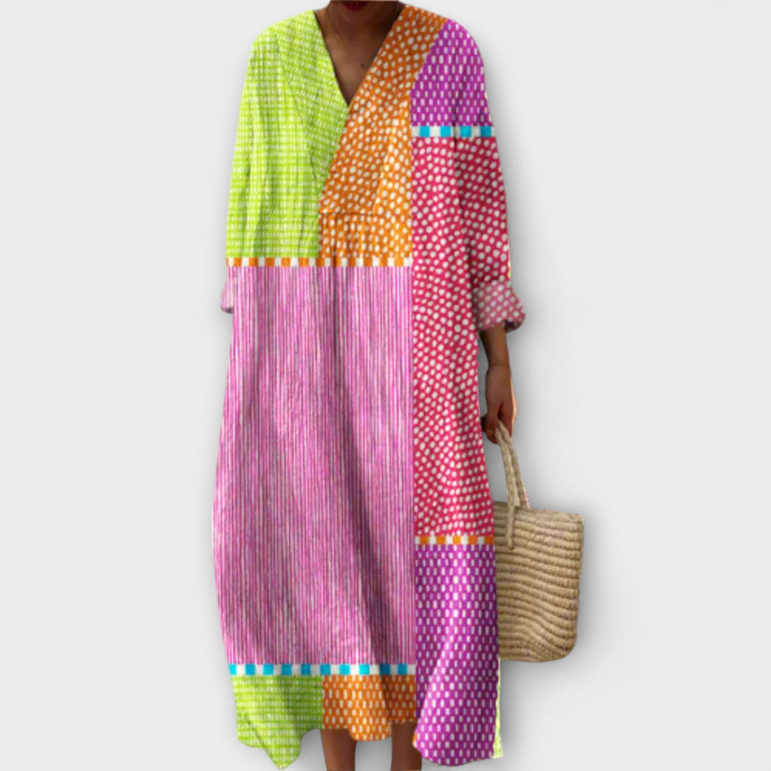 Henriette - Elegant Geometrisk Kjole