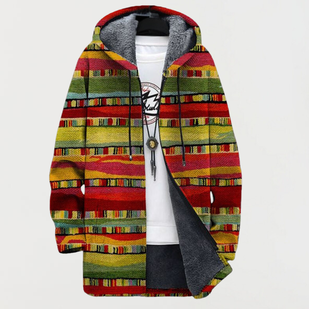 Racemotiv stribet cardigan
