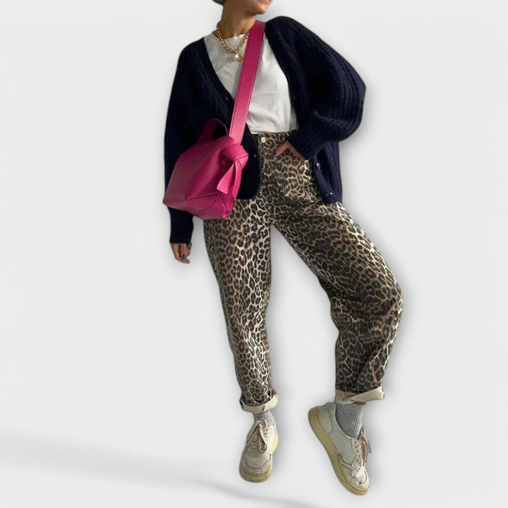 Chandra - Vintage Leopardprint Jeans