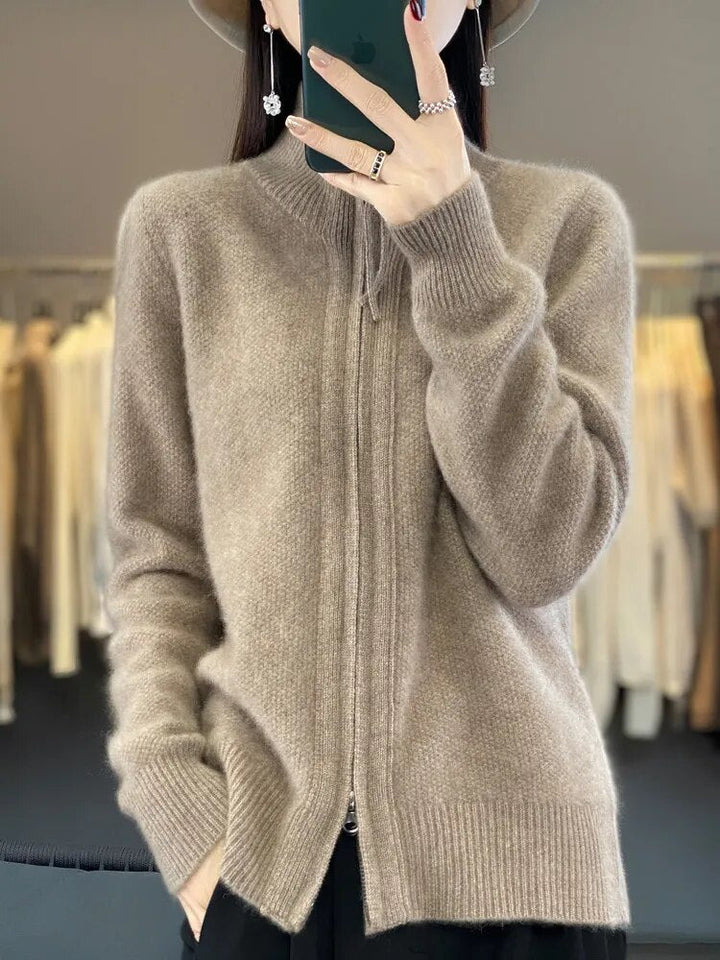 Piera | Hyggelig Zip-Up Cardigan