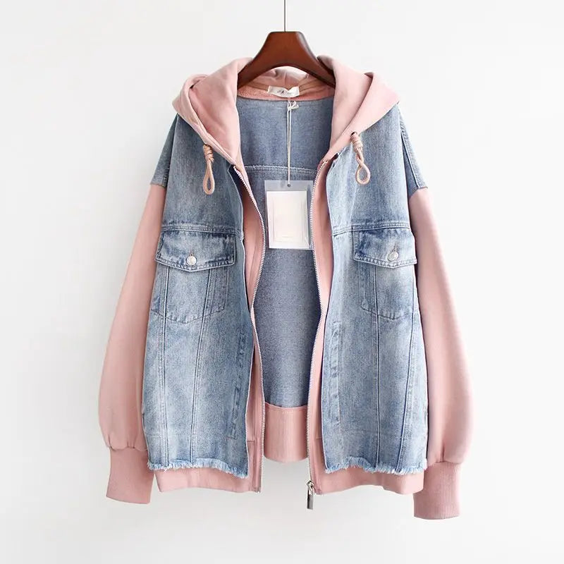 Vivian - Denim Hættetrøje Jakke